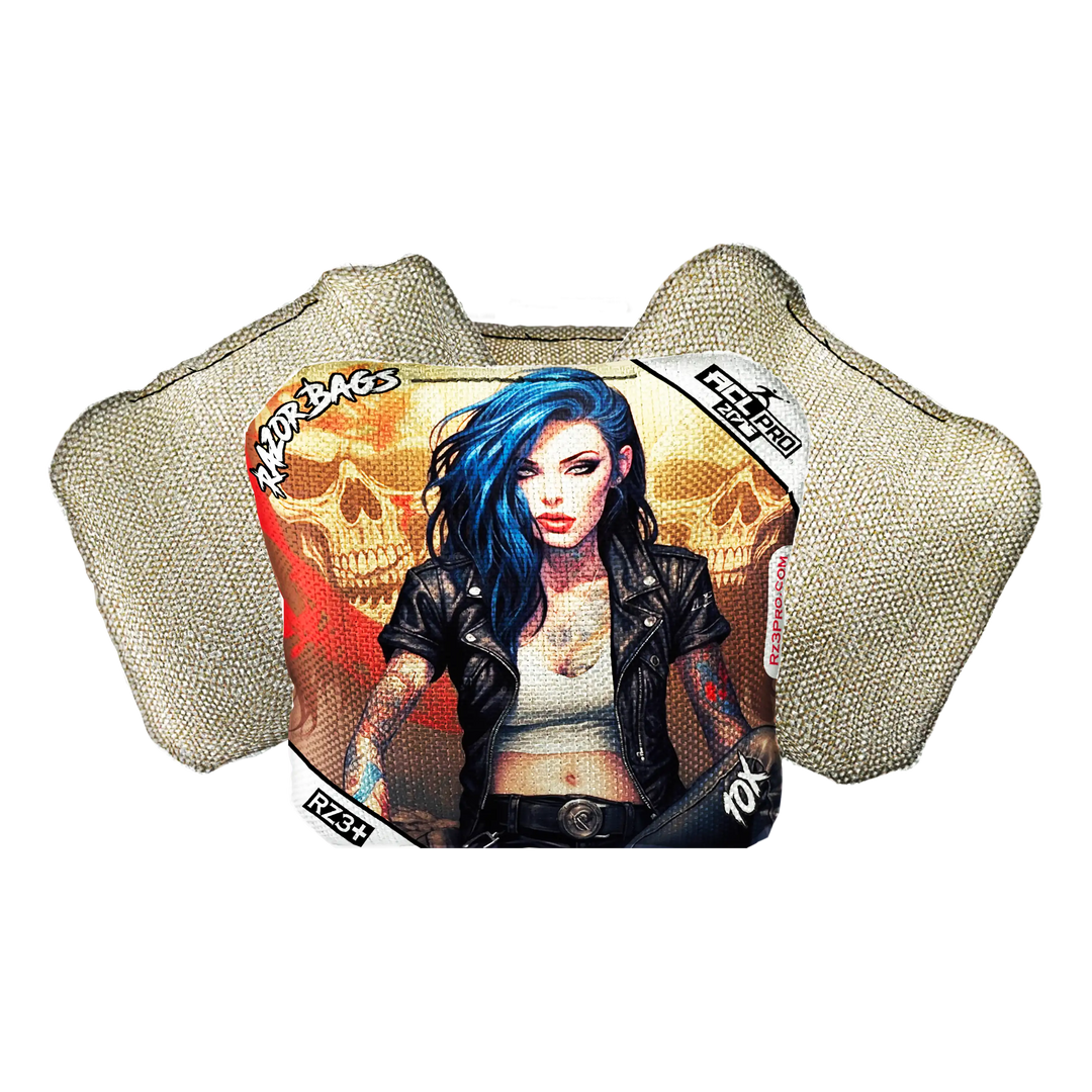 10X | Woman Skulls | ACL PRO Razor Cornhole Bags