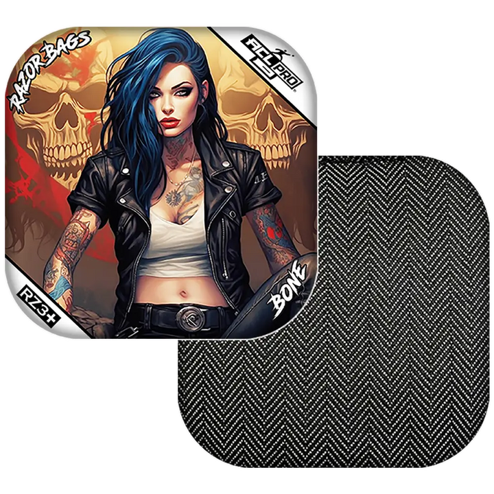Bone | Woman Skulls | ACL PRO Razor Cornhole Bags