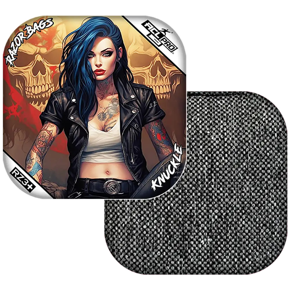 Knuckle | Woman Skulls | ACL PRO Razor Cornhole Bags