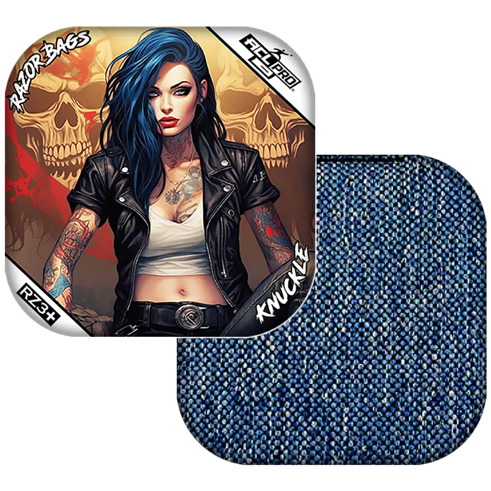 Knuckle | Woman Skulls | ACL PRO Razor Cornhole Bags