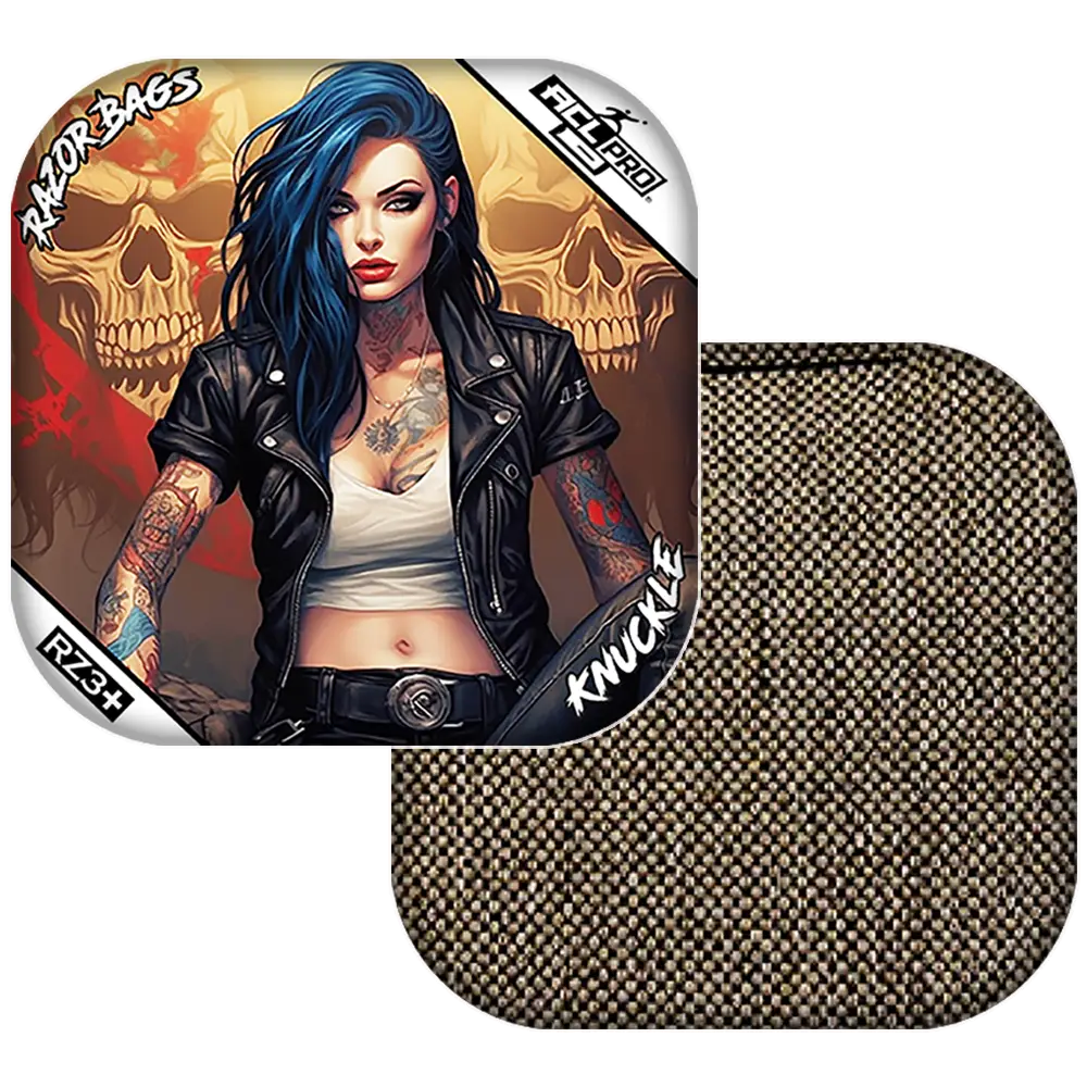 Knuckle | Woman Skulls | ACL PRO Razor Cornhole Bags