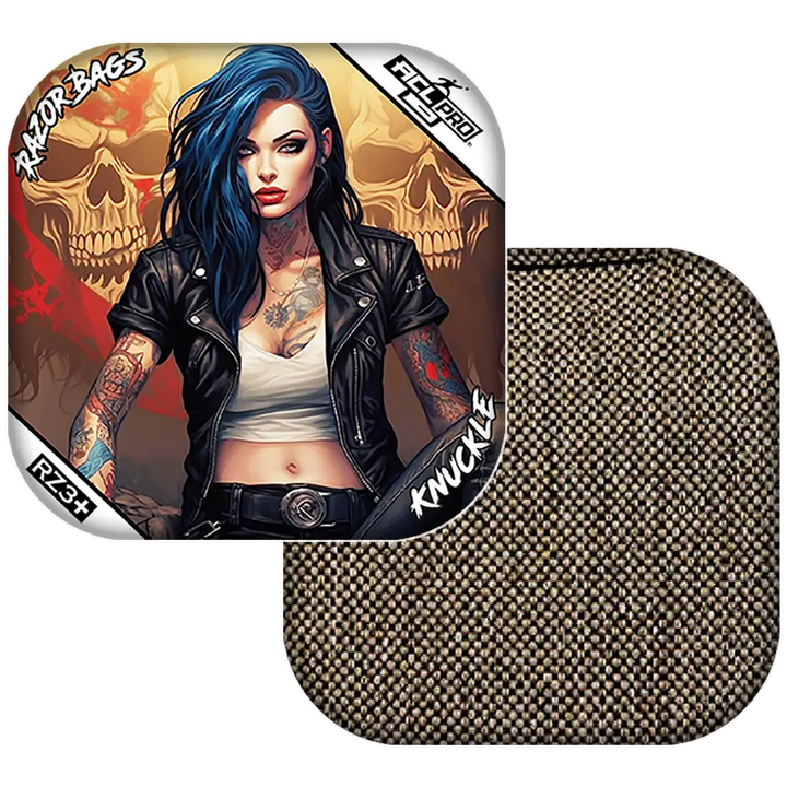 Knuckle | Woman Skulls | ACL PRO Razor Cornhole Bags