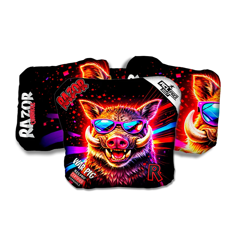 War Pig PRO Worthog Party Animals Cornhole Bags