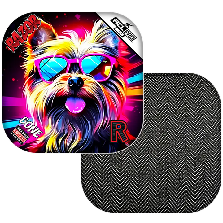 Bone | Yorkie | ACL PRO Razor Cornhole Bags