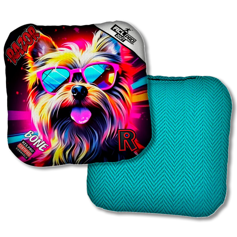 Bone PRO Yorkie Teal Back Product View