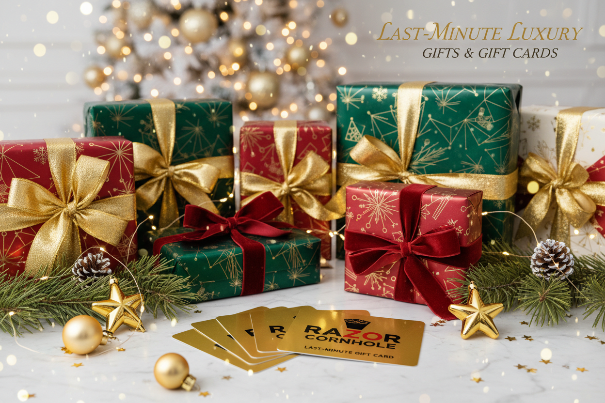 the card should say Razor cornhole